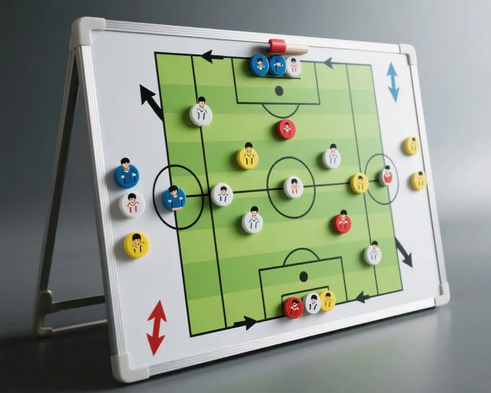 足球战术板与赛前分析图